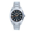 ロレックス ROLEX ミルガウス 116400 SS ステンレス AT 自動巻き メンズ ブラック 2008年 正規保証書付き 送料無料 【トレジャースポット】【中古】