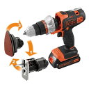 【BLACK&DECKER】 ブラック&デッカー 18V マルチツール ベーシック EVO183B1 電動ドライバー 電動ドリル 充電式ドライバー 充電ドライバー 電動ジグソー 電動サンダー