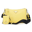 PRADA プラダ 2VH113_9Z2 サフィアーノレザー ショルダーバッグ ブランド イエロー YELLOW 黄色 ロゴ 2022 秋冬 2022AW 2023 レザー