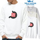 7MILE OCEAN メンズ トレーナー スウェット スエット トップス プリント ロゴ 人気ブランド アメカジ おもしろ ねた 爆笑 パロディー おしゃれ ヘビーウェイト 裏起毛 厚手 ホワイト グレー ビックサイズ 大き目