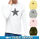 【500円OFFクーポン+ポイント配布中】メール便 送料無料 7MILE OCEAN メンズ 長袖 tシャツ ロングTシャツ ロンTee インパクト おもしろ 人気 ブランド プリント ロゴ アメカジ ストリート S M L XL XXL 大きい ビッグサイズ対応 秋冬物