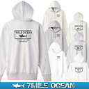 7MILE OCEAN メンズ プルオーバ パーカー バックプリント ヘビーウェイト 厚手 裏起毛 スウェット スエット トップス 無地 人気 ブランド アメカジ アウトドア ストリート おしゃれ 白 黒 グレー ネイビー ベージュ