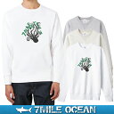 【スマホエントリーでポイント25倍以上】7MILE OCEAN メンズ トレーナー スウェット スエット トップス プリント ロゴ 人気ブランド アメカジ アウトドア ストリート タコ 海 魚 おしゃれ ヘビーウェイト 裏起毛 厚手 ホワイト グレー ビックサイズ 大き目