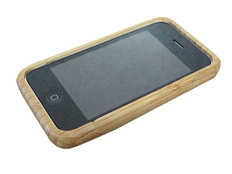 一つ一つ手作り店長お気に入りだから大特価100％手作り高級竹製 I PHONE3G 3GS用ケース ナチュラル