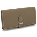 エルメス HERMES 財布 二つ折り 長財布 小銭入付き ベアンスフレ 039785CK エプソン ETOUPE ベージュ系 R刻印 レディース メンズ