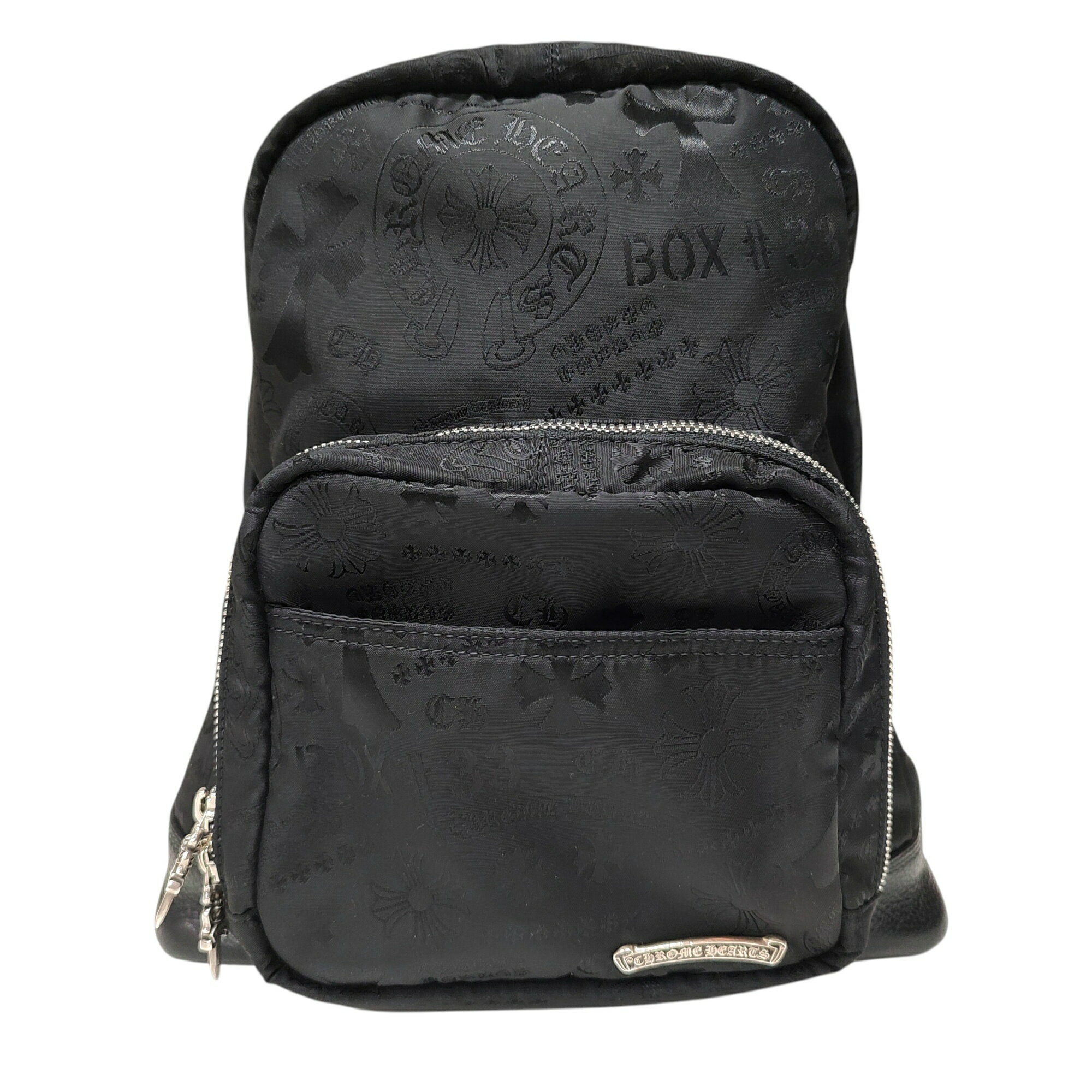 【中古】Chrome Hearts クロムハーツ 7TH GRADE MINI ナイロン バックパック F ブラック