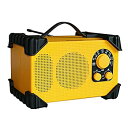 【中古】 WINTECH AM FM防塵防滴現場ラジオ GBR-3D IP54等級相当 イエロー FMワイドバンド対応