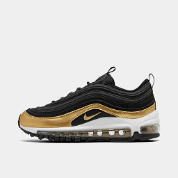 ナイキ キッズ/レディース <strong>エアマックス97</strong> Nike Air Max 97 スニーカー Black/Metallic Gold