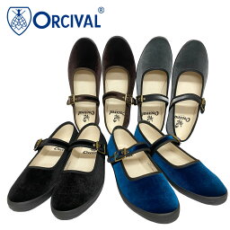 【SALE】【2023AW】Orcival【オーチバル】ベルベット <strong>ストラップシューズ</strong> Lady's【OR-H0136 RVT】