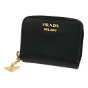 【中古A/美品】PRADA プラダ サフィアーノ コンパクトウォレット ユニセックス コインケース 1MM268 20391147