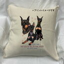 【送料無料】ミニチュアピンシャー ミニピン クッション 【中身あり/ホワイト/ブラック】 50x50cm 大きめ ビッグサイズ 洗える かわいい おしゃれ 犬柄 いぬ dog ドッグ 犬プリント 雑貨 犬グッズ 犬プリント 動物 オーナーグッズ プレゼント