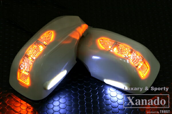 [Xanado]■車検対応■純正交換ドアミラーウィンカーカバーLED　セルシオ20,21 前期 後期■塗装済■