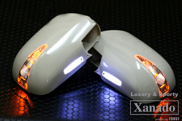 [Xanado]■車検対応■純正交換ドアミラーウィンカーカバーLED　エスティマ ACR30,MCR30,40■塗装済■