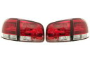 LEDテール レッド&クリスタル 03-10 VW トゥアレグ(7L)(テールランプ テール ランプ 車用品 カー用品 カスタム カスタマイズ パーツ 部品 diy カーパーツ テールライト ライト 尾灯 交換 フォルクスワーゲン トゥアレグ 7L)