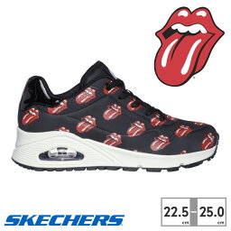 【送料無料 あす楽】<strong>SKECHERS</strong> スニーカー レディース ストリート ザ・<strong>ローリング・ストーンズ</strong>___ ウノ 177964 スケッチャーズ Street x The Rolling Stones___ Uno【ラッピング不可】 コラボ商品 エアソール 厚底 Lick