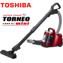 東芝 VC-C6-R TORNEO mini トルネオ ミニ サイクロンクリーナー 掃除機 グランレッド TOSHIBA 軽くてスリムな本体 自走式ヘッド