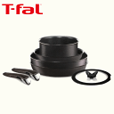 T-fal ingenio インジニオ・ネオ IHウォールナット・エクセレンス ティファール 取っ手のとれる IH対応 7点セット 鍋 フライパン ウォックパン ソースパン 7点セット ティファール インジニオ Tfal プライパン L67690