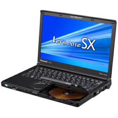 Panasonic パナソニック CF-SX2JEQDR ブラックモデル Let'snote SX2シリーズ レッツノート　12.1型ワイド/HDD500GB/WiMAX/DVDマルチ/Core i5/12.1型ワイド/MS Office搭載 B5ノートPC CFSX2JEQDR【2sp_120810_ blue】【yokohama】