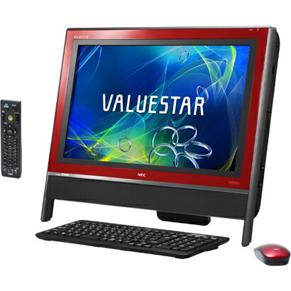 【アウトレット】NEC 日本電気 PC-VN470GS6R クランベリーレッド VALUESTAR N VN470/GS6R HDD2TB/20型ワイド/地デジWチューナー/Microsoft Office 液晶一体型デスクトップPC PCVN470GS6R【yokohama】