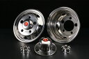 ステンレスホイールライナーセット 2tキャンター用17.5インチ 38mm5穴(C-175)
