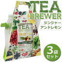 【3袋セット】TEA BREWER ジンジャーアンドレモン 紅茶 オーガニック ノンカフェイン ハーブティー フレーバーティー グロワーズカップ【RCP】【楽天BOX・はこぽす】【はこぽす対応商品】【コンビニ受取対応商品】【DM便(旧メール便)・ネコポス・ゆうパケット対応】