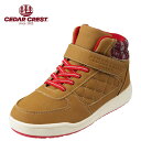 セダークレスト CEDAR CREST スニーカー CC-3069 キッズ 靴 靴 シューズ 2E相当 ハイカットスニーカー 防水 子ども 男の子 ハイカット カジュアルブーツ 履きやすい ストリート アメカジ おしゃれ キャメル SP