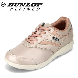 <strong>ダンロップ</strong> DUNLOP REFINED <strong>OF009</strong> レディース靴 靴 シューズ <strong>4E</strong>相当 スニーカー 防水 雨 ストレッチ 屈曲性 ファスナー オーク SP