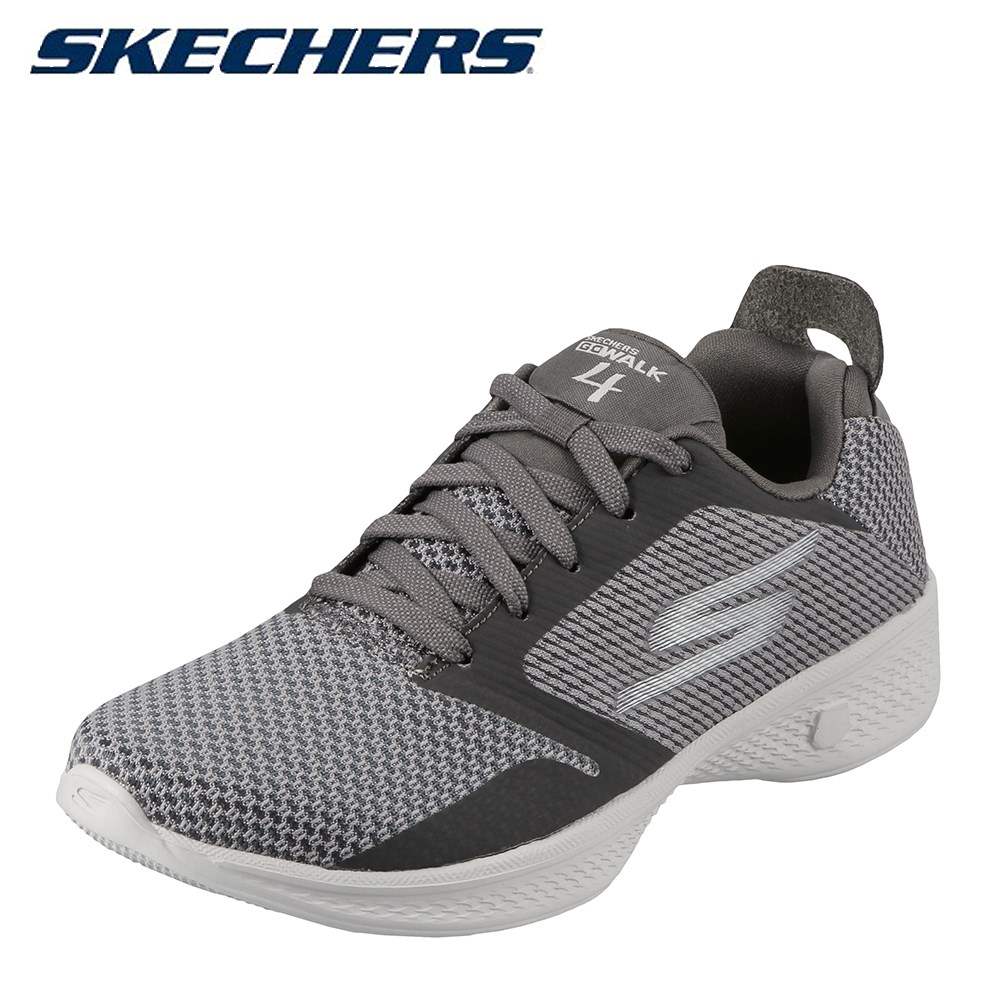 スケッチャーズ Skechers スニーカー ナイキ ウォーキングシューズ 14914 レディース 靴 シューズ 4e相当 カジュアル カジュアルシューズ ローカット スニーカー Go Walk 4 Fascinate 軽量 幅広 スポーツ ウォーキング ランニング 大きいサイズ対応 25 0cm チャコール