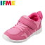 イフミー IFME スニーカー 22-7203 キッズ 靴 シューズ 3E相当 ランニングシューズ 子供 女の子 ローカット スニーカー 幅広 スポーツ 運動会 通学 体育 ピンク TSRC