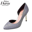 デュラス Petiem Duras パンプス DR7420 レディース靴 2E相当 セパレートパンプス ハイヒール スパイクヒール 日本製 メイドインジャパン 大きいサイズ対応 シルバーメタル TSRC