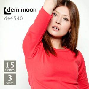 【2千円以上送料無料!!】demimoon(デミムーン) | 7分袖Tシャツ | S〜L | 64%OFF | DE4540