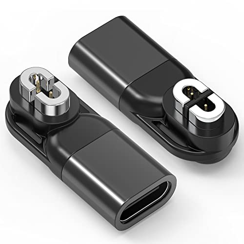 USB-C Shokz用変換アダプター 2個 ショックス充電ケーブル Type C タイプC磁気アダプタ Shokz OpenRun (旧AfterShokz)/ Aftershokz Aeropex/Shokz OpenRun Pro/OpenComm Shokz/OpenRun Mini Shokzなど骨伝導イヤホンに対応 wuernine