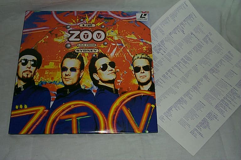 （LD：レーザーディスク）U2／ZOO　TV　LIVE　FROM　SYDNEY【中古】...:tsk-eshop:10000108