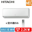 RAM-E22CS (おもに6畳用) 日立 ハウジングエアコン マルチ用室内機 壁掛タイプ MECシリーズ ※室内機のみ