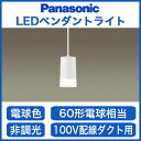 パナソニック Panasonic 照明器具LEDコンパクトペンダントライト 電球色配線ダクト取付専用LSEB3207LE1【LED照明】
