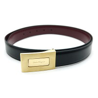 【セール】【即発送可能】フェラガモ/SalvatoreFerragamoメンズリバーシブルベルト・67-9402ゴールド