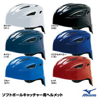 ミズノ（MIZUNO）　1DJHC301　ソフトボールキャッチャー用ヘルメット　25%OFF　ソフトボール用品　2019SSの画像