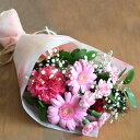 「Flower Letter-pink- (size M)」フラワーレター ピンク季節のお花 花 花束 自宅用 プレゼント母の日 ギフト 送料無料【坪井花苑】