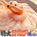 ロシア産 特大3Lサイズ 刺身用甘エビ 1kg45〜50尾 ...