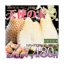 《送料無料》佐賀産 白いちご　天使の実 　 約220g(4~8玉)2パック幻の白いちご