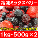 冷凍ミックスベリー<1kg・500g×2パック>冷凍果実ミックスをたっぷりと!【ブルーベリー、ラズベリー、ブラックベリー、ストロベリー】【冷凍フルーツ】【冷凍デザート】【冷凍食品】【業務用】【ヨナナス】【スムージー】【レシピ】【楽ギフ_のし】