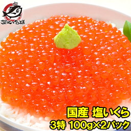 塩イクラ 200g 100g×2パック 厳選の国産3特グレードの本格塩イクラ！皮までトロける上物。ギフトに大人気！【塩<strong>いくら</strong> <strong>いくら</strong><strong>塩漬け</strong> <strong>いくら</strong>丼 イクラ丼 海鮮丼 北海道 サーモン 鮭 豊洲市場 寿司 料理 ギフト】【smtb-T】rn