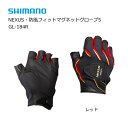 シマノ ネクサス 防風フィットマグネットグローブ5 GL-184R レッド Mサイズ (メール便可) / 釣り用手袋 (S01) (O01) (セール対象商品)