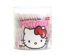 エムズワン　HELLO KITTYのプリティ・スティック綿棒　【日本製】　(200本入)　【RCPmara1207】　【マラソン201207_日用品】★税込1880円以上で送料無料★　　