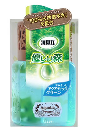 エステー　消臭力　優しい森　室内・トイレ用　アクアティックグリーン　(300ml)...:tsuruha:10021677