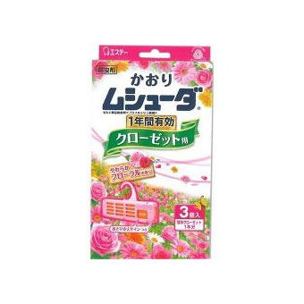 【特売セール】　エステー　かおりムシューダ　1年間有効　クローゼット用　やわらかフローラル…...:tsuruha:10021268