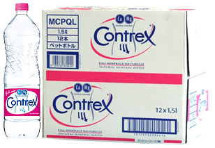 《ケース》　コントレックス　Contrex　ナチュラルミネラルウォーター　（1.5L×12本)