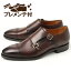 【エントリーしてポイント10倍!】プレメンテ付き Berwick(バーウィック) メンズ ダブルモンクストラップシューズ 4618 ダークブラウン 靴