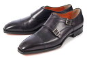 Santoni(サントーニ) メンズ ダブルモンクストラップシューズ ネイビー