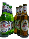 イタリアビール(モレッティ・ビール&ペローニ・ナストロアズーロ) 330ml×6本ビールセット 【ビール】【飲み比べ】【イタリア】